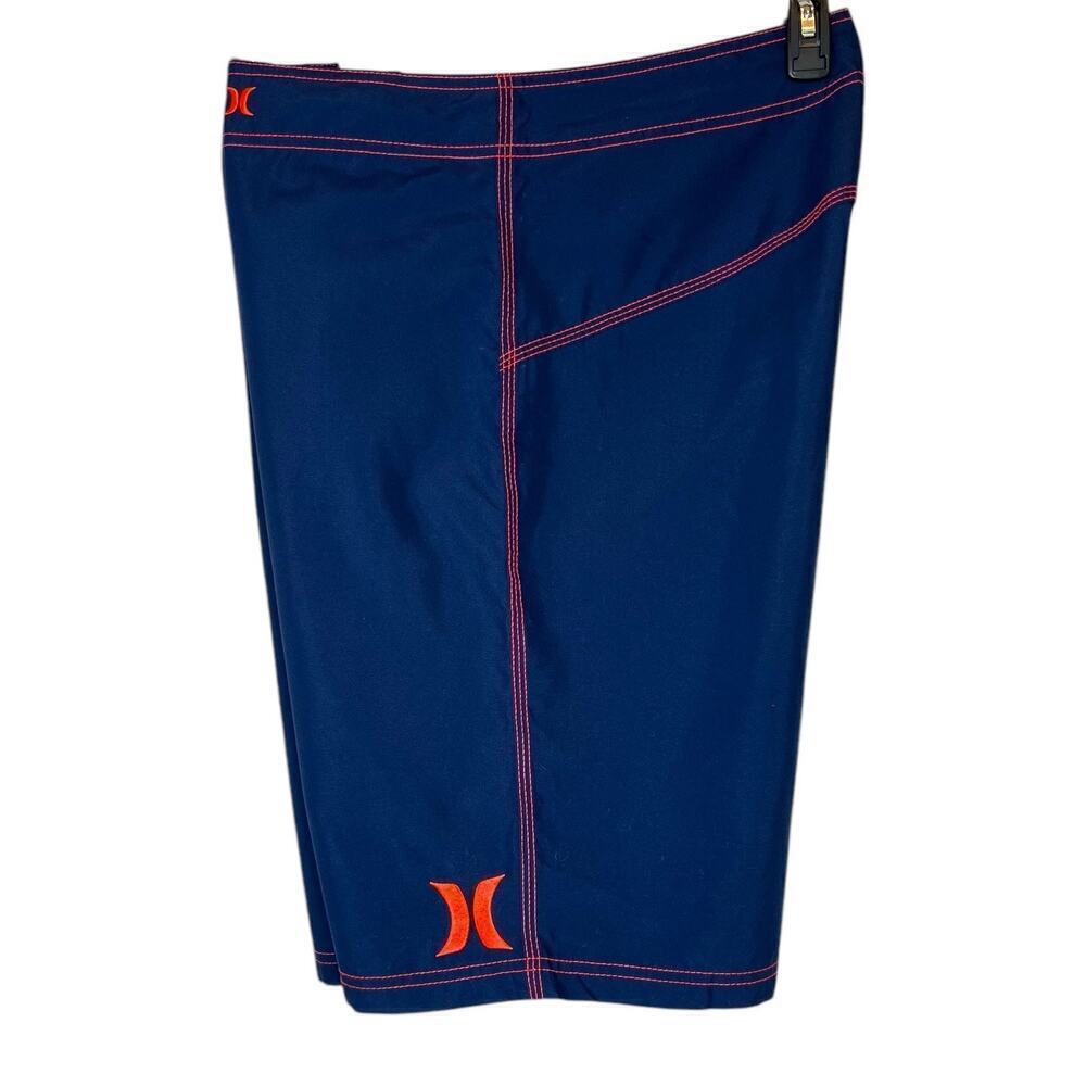 HURLEY 10" Surf Board Shorts Swim Trunks in Blue Men's 34